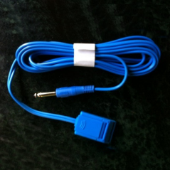 Patient plate cable cord for disposable patient plate