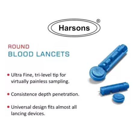 HARSONS   Lancet Round Blue