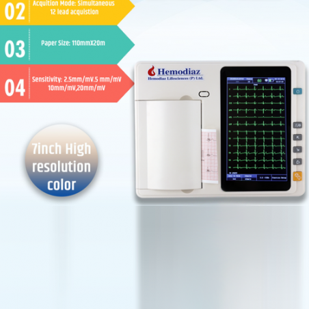 6 Channel ECG Machine