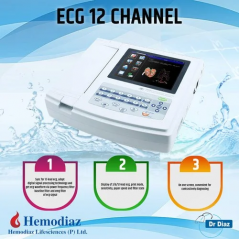 12 Channel ECG Machine